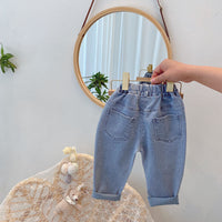 Korean Version Of Elastic Leg Pants Baby Spring And Autumn Pants