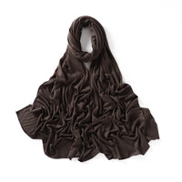 56 Colors Solid Color Modal Scarf Small Size Monochrome Jersey Veil Mercerized Cotton Scarf