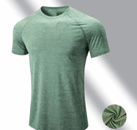 Tight Stretch Casual Quick-drying Running Round Neck Short Sleeve