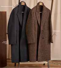 Wool Casual Loose Mid-Length Coat