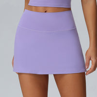 Pocket Tennis Women's Fake Two-Piece Anti-Exposure Yoga Skirt