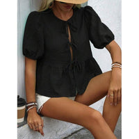 Women's Fashion Casual Solid Color Shirt
