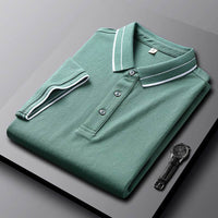 Summer Lapels Short-sleeved T-shirt Men's Slim Fit Casual Polo Shirt