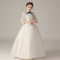 Kids Fashion Lace Wedding Party Dress