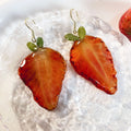 Strawberry Slices Fruit Stud Earrings For Women
