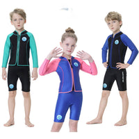 Children's Diving Suit Outdoor Long Sleeve Two-piece Swimsuit