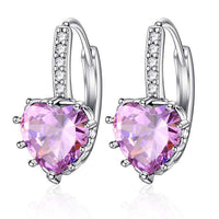 Classic Fashion Heart-Shaped Zircon Earrings
