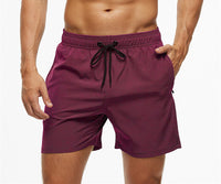 Men's Casual Solid Color Quarter Beach Pants