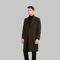 Woolen Coat Trench Coat Double Breasted Long Below The Knee