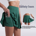 Aerobics High Waist Anti-exposure Running Quick-drying Fitness Yoga Exercise Pleated Tennis Skirt