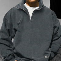 Autumn And Winter Long-sleeved Hooded Zip-up Sporty Casual Semi-American