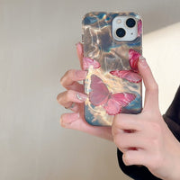 Water Ripple Laser Butterfly Phone Case