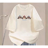 Womens Heavyweight Short-sleeve Vintage-style T-shirt Made From Pure Cotton
