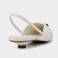 Pointed Toe Stiletto Sandals French Style Temperament Shallow Mouth Pumps Women
