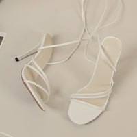 Sexy Round Toe Strap Stiletto Heel High Heels