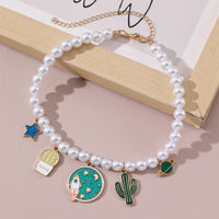 Cartoon Pattern Pendant Necklace Pet