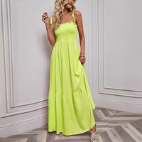 Sexy Strappy Tube Top Beach Holiday Maxi Dress