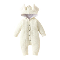 Infant Hooded Romper Outer Wear