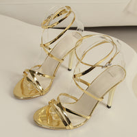 Women's Buckle Cross-strap Stiletto Heel Sandals