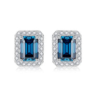 Women's Moissanite Emerald Cut Earrings