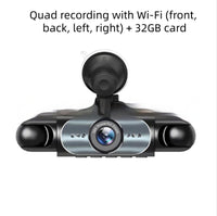 Four-lens Surveillance Dash Cam HD With Rearview Camera