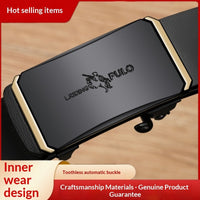 Automatic Buckle Trendy Business All-match Belt High-end Pants Belt