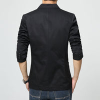 Men's Heavy Washed Cotton American Casual Suit