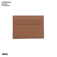 Simple Genuine Leather Small Card Bag, Men's And Women's Top Layer Cowhide