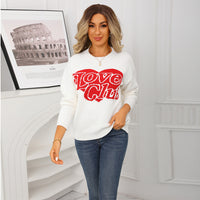 Fashion Love Loose Valentine's Day Knitted Pullover Sweater