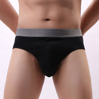 Men's Fashion Solid Color Underwear Cotton Briefs