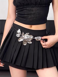 Fashion Retro Tulip Large Flower Waist Chain