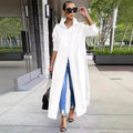 Solid Color Loose Long Sleeves Extra Large Size