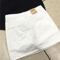 Denim Women's Anti-exposure A- Line Short Skirt Ins