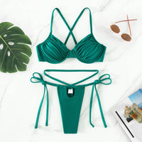 Women's One Piece Swimsuit Solid Color Nylon