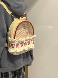 Strawberry Cream Cake Plush Backpack