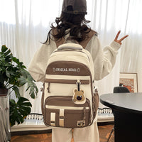Student Large Capacity Schoolbag Portable Burden Alleviation Backpack