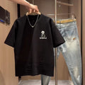 Men's Simple Cartoon Print Loose Short Sleeve
