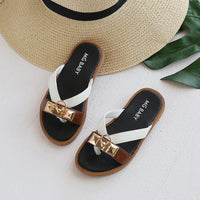 British Style Retro Children's Sandals And Slippers