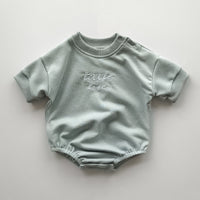 Alphabet Embroidery Baby Short Sleeved Kazakhstan