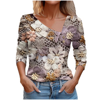Cactus Large Flower Printed Shirt