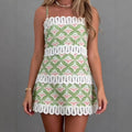Personality-fringed Spaghetti-strap Tube-top Slim-fit Linen Dress