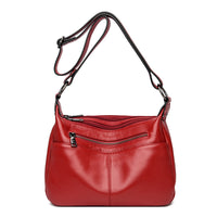 Genuine Leather Simple Shoulder Messenger Bag