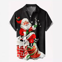 European And American Christmas Plus Size Men's 3D Shirt