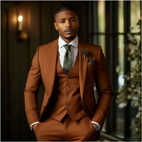Men's Fashionable Casual Slim-Fit Three-Piece Suit