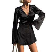 V-neck Shirt Elegant Versatile For Workwear And Perfect For Casual Looks