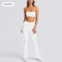 Autumn Yoga Wear Strapless Camisole With A Nude-Look Bra Plus A Beautiful-Back Sports Set