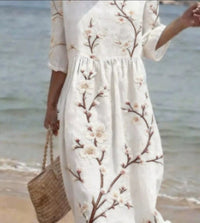 Casual Printed Temperament Long Skirt Girl