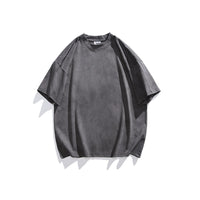 Dopamine Color Washed Dirty T-shirt Pure Cotton Distressed