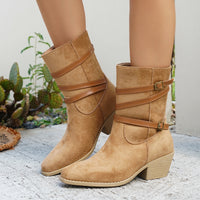 Cotton Low-cut Vintage-style Boots New Design