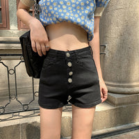 Women's New Large Size High Waist Denim Shorts